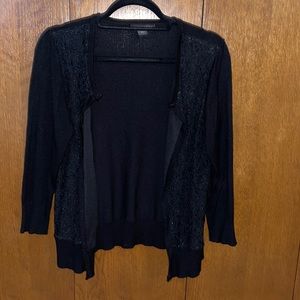 Size large black cardigan